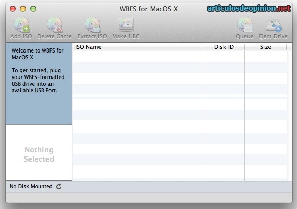 Wbfs For Mac Os X No Disk Mounted