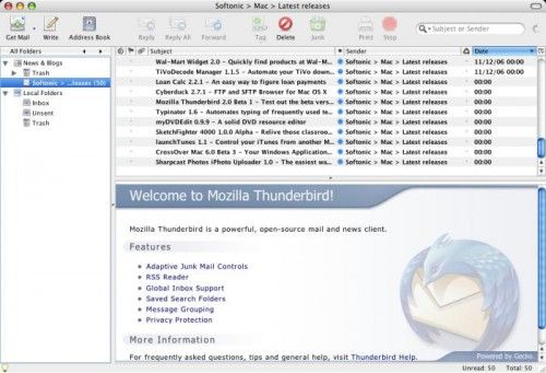 Mozilla Thunderbird For Mac Os X